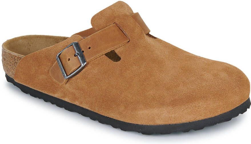 Birkenstock Slippers Boston LEVE LEOI Cognac