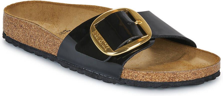 Birkenstock Slippers Madrid Big Buckle BF Patent Black Gold