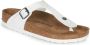 Birkenstock Gizeh White Birko-Flor Regular Slippers - Thumbnail 4