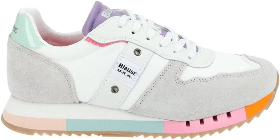 Blauer Lage Sneakers Sneaker