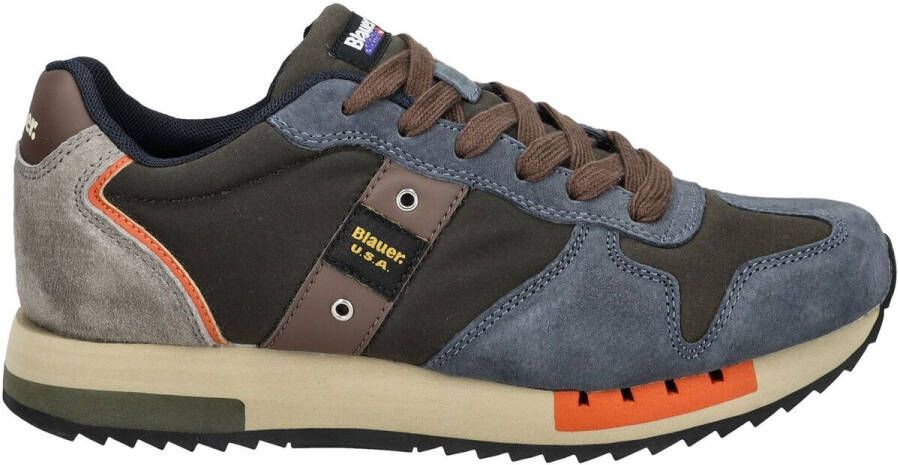 Blauer Lage Sneakers Sneaker