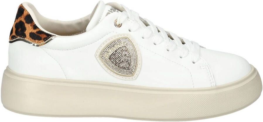 Blauer Lage Sneakers Sneaker