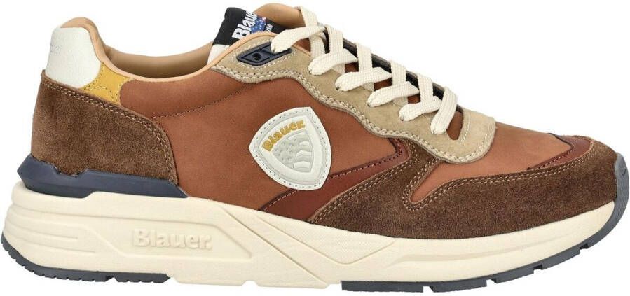 Blauer Lage Sneakers Sneaker