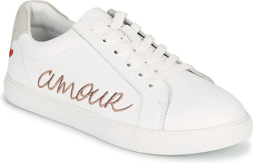 Bons baisers de Paname Lage Sneakers SIMONE AMOUR BLANC ROSE GOLD