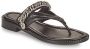 Bronx flip flops 84900 g 01 Zwart Dames - Thumbnail 4