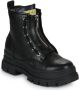 Buffalo Aspha Zip Laarzen Zwart 1622070 Black Dames - Thumbnail 3