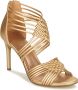 Bullboxer Heel Pump Female Gold Pumps - Thumbnail 1