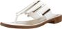 CafèNoir Kleurrijke Multi-Strap Flip Flops White Dames - Thumbnail 3