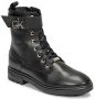 Calvin Klein Cleat Biker Boot Veterboots Laarzen Met Veters Dames Zwart - Thumbnail 3