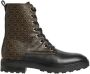 Calvin Klein Boots & laarzen Cleat Biker Boot Mono Mix in bruin - Thumbnail 2