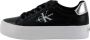 Calvin Klein Premium Leren Veterschoenen met Flatform Black Dames - Thumbnail 2