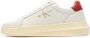 Calvin Klein Sportieve witte vetersneakers met print White Heren - Thumbnail 2