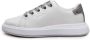 Calvin Klein Witte Leren Sneakers Comfortabele Schuim Binnenzool White Dames - Thumbnail 17