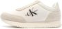 Calvin Klein Sportieve Beige Vetersneakers met Contrastdetails Beige Dames - Thumbnail 2