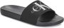 Calvin Klein Jeans Monogram Slide Sandalen Lente Zomer Collectie Black Dames - Thumbnail 4