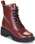 Camper Milah Chunky Sole Enkellaarzen Rood Dames - Thumbnail 2