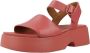 Camper Stijlvolle Platte Sandalen Red Dames - Thumbnail 2