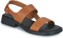 Camper Flat Sandals Brown Dames - Thumbnail 2