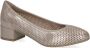 Caprice Elegante Metallic Gesloten Formele Schoenen Beige Dames - Thumbnail 3