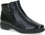 Caprice Zwarte Nappa Gesloten Booties Black Dames - Thumbnail 2