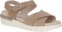 Caprice Bruin Suède Casual Open Sandalen Brown Dames - Thumbnail 3