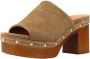 Carmela Stijlvolle Heeled Mules Sandaal Brown Dames - Thumbnail 2