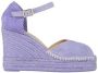 Castañer Lavendel Wedge Espadrilles met Cut-out Purple Dames - Thumbnail 2