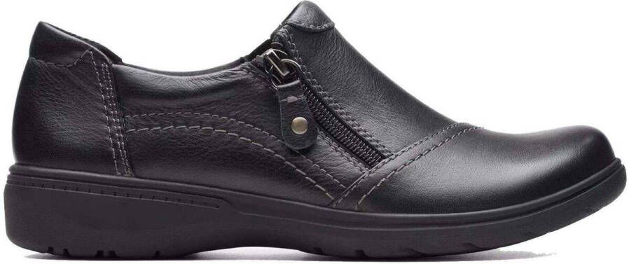 Clarks Zwarte damesschoen Elegant Slip-On Stijl