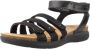 Clarks Comfortabele platte sandalen voor vrouwen Black Dames - Thumbnail 3