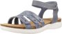 Clarks Stijlvolle Platte Sandalen voor Vrouwen Blue Dames - Thumbnail 2