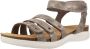 Clarks Stijlvolle Platte Sandalen Gray Dames - Thumbnail 3