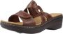 Clarks Koraal platte sandalen Brown Dames - Thumbnail 3