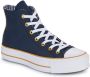 Converse Hoge Top Lift Platform Sneakers Blue Dames - Thumbnail 2