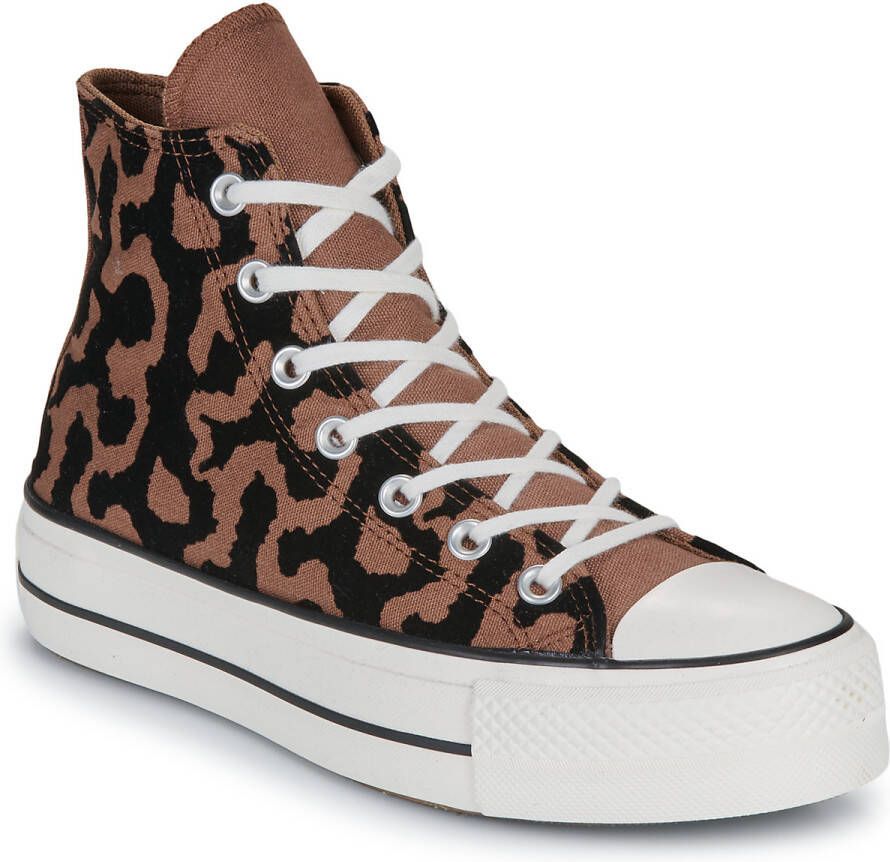 Converse Hoge Sneakers CHUCK TAYLOR ALL STAR LIFT PLATFORM LEOPARD REMIX