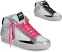 Crime London Stijlvolle Mid-Top Sneakers voor Vrouwen White Dames - Thumbnail 2