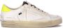 Crime London Witte Sneaker met Gele Hiel Tab White Heren - Thumbnail 2