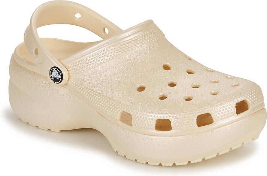 Crocs Klompen Classic Platform Shimmer Clog Schoenen.nl