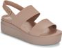 Crocs Beige Dames Sandalen Brooklyn Stijl Beige Dames - Thumbnail 2