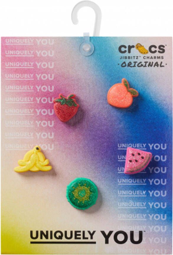 Crocs Schoenaccessoires JIBBITZ Sparkle Glitter Fruits 5 Pack
