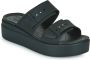 Crocs Slippers Brooklyn Low Wedge platform summer shoe slippers with buckle closure - Thumbnail 3