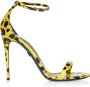 Dolce & Gabbana Luipaardprint Leren Sandalen met Bandjes Yellow Dames - Thumbnail 2