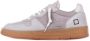 D.a.t.e. Witte Leren Sneakers Logo Rubberen Zool White Heren - Thumbnail 2