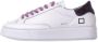 D.a.t.e. Leren Gestreepte Sneakers White Dames - Thumbnail 2