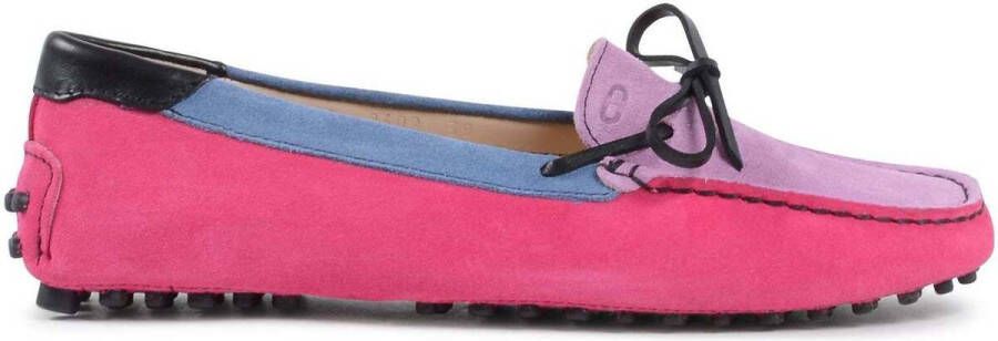 Dee Ocleppo Instappers Stijlvolle suede loafer met strikdetail