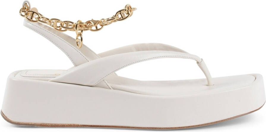 Dee Ocleppo Sandalen Gouden sandalen met sleehak