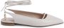 Dee Ocleppo Italiaans Leren Slingback Lage Hak White Dames - Thumbnail 2