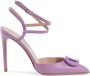 Dee Ocleppo Paarse Leren Stiletto Pump Purple Dames - Thumbnail 2