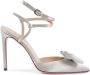 Dee Ocleppo Sandalen Bow Slingback PumpsZilver Satijn - Thumbnail 2