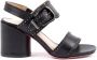 Dee Ocleppo Zwarte Leren Sandalen met 8 cm Hak Black Dames - Thumbnail 2