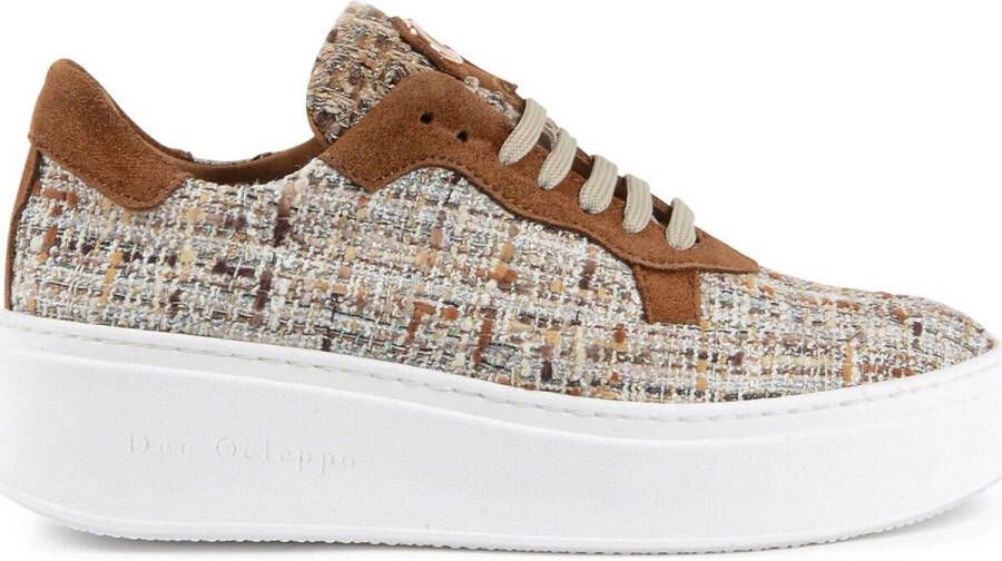 Dee Ocleppo Sneakers Boucle sneaker met hoge rubberen zool